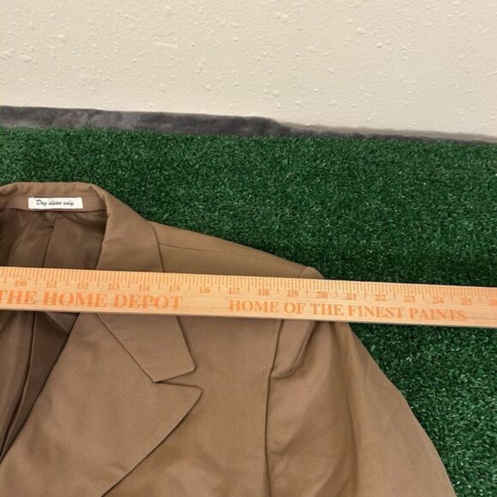 Vabene Blazer Jacket Mens‎ 44R Brown Wool Long Coat Work Formal Outdoor - Picture 7 of 11